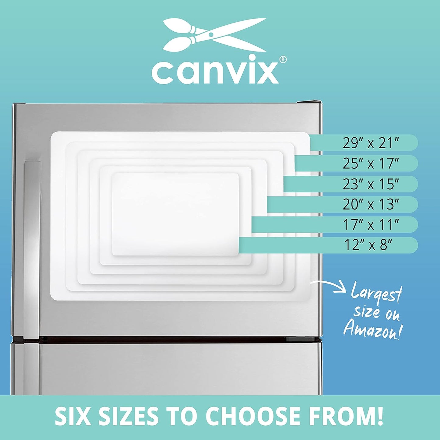 Magnetic Dry Erase Whiteboard for Refrigerator – Magnetized, Removable, Residue-Free Art and Memo Board for Family, Kids, Home, and Office – Magnetic Markers & Eraser Included (29 x 21 Inches)