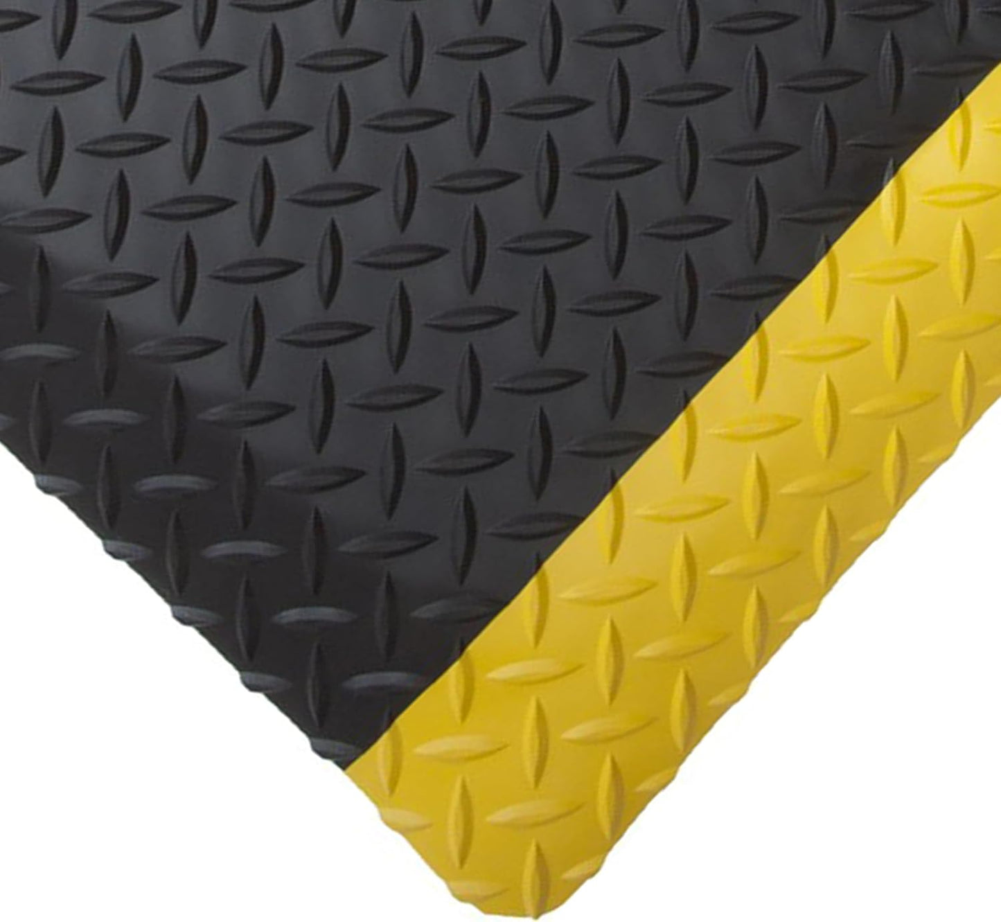Rhino Mats, American Classic Diamond Anti-Fatigue Mats, Industrial Ergonomic Comfort Standing Mat for Work, Home, Garage, Office, Kitchen or Anywhere (Black/Yellow 9/16" Thick, 3 FT. x 10 FT.)