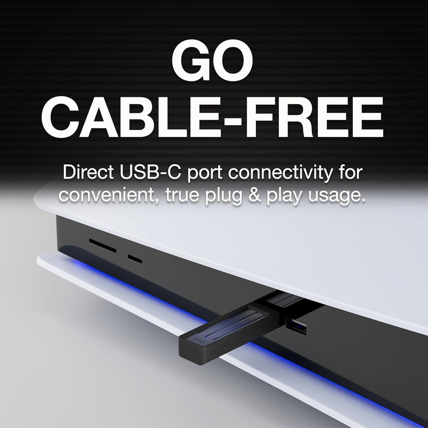 Seagate Ultra Compact 2TB, Portable SSD, 1000MB/s, USB-C, USB 3.2 Gen2, IP54 Water Dust and 3m Drop Resistant, Windows/Mac/iPhone/iPad/Android Phone/Tablet/PS4/PS5/Xbox Compatibility (STMX2000400)