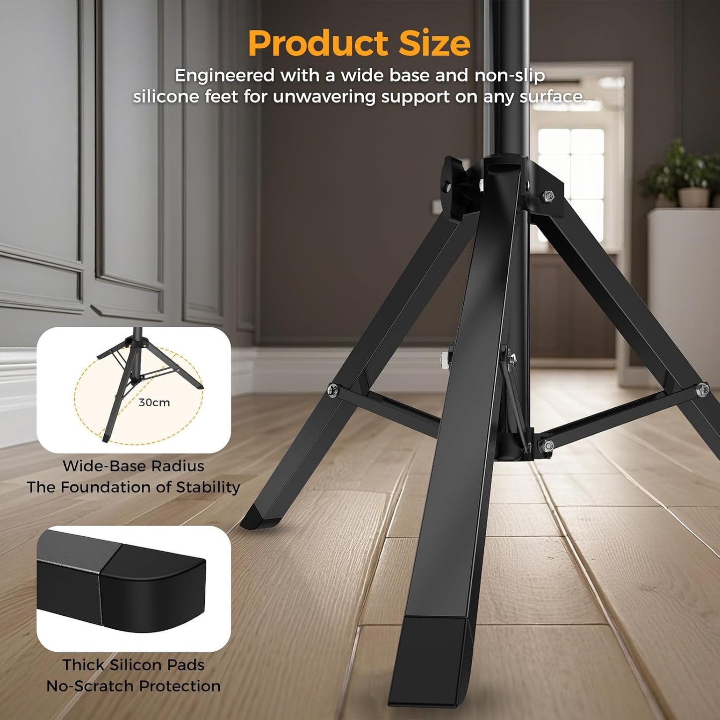 Outdoor Projector Screen with Stand: VOOPVOR 120 inch Portable Projector Screen Indoor - Upgraded Movie Screen 16:9 4K HD - Wrinkle-Free Lightweight Projection Screen with Carry Bag for Backyard Night