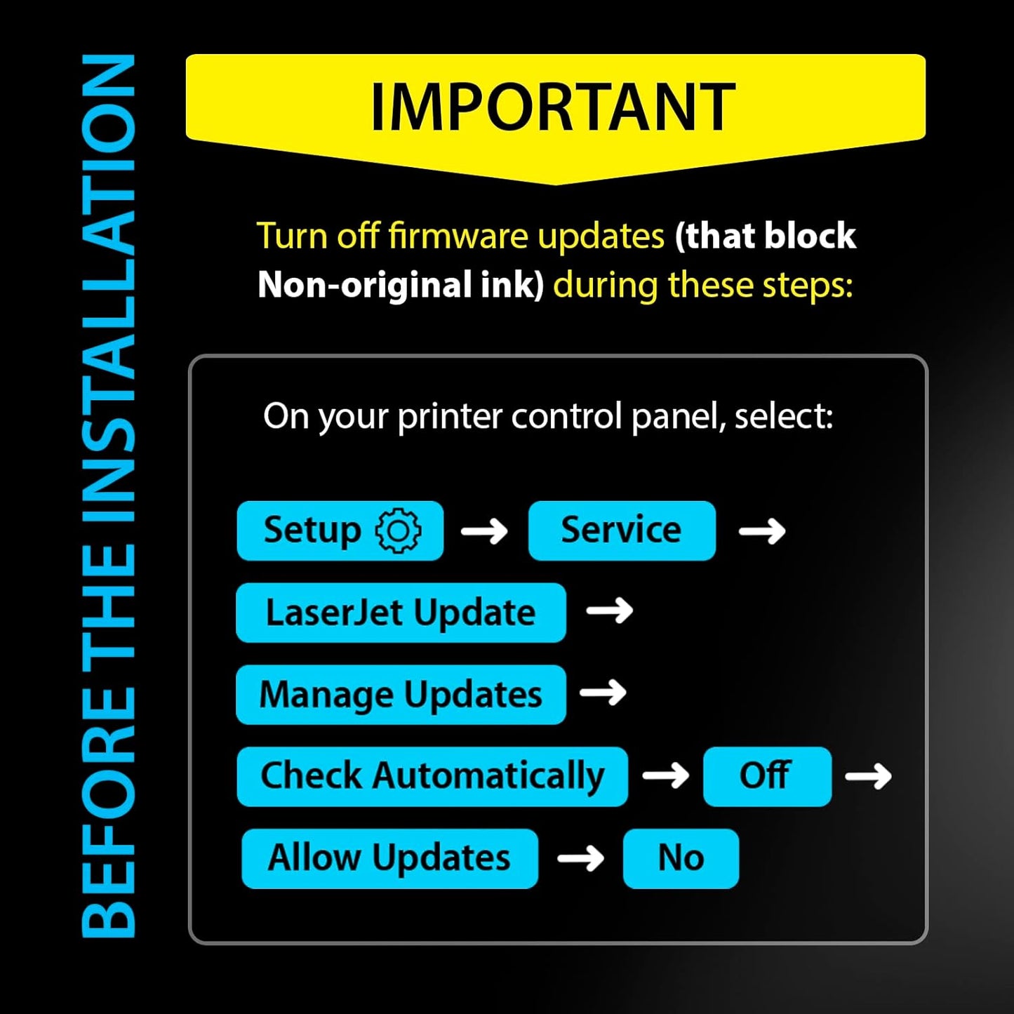 Smart Ink Compatible 206A Toner Cartridge Replacement for HP 206A Toner Cartridges (2 Black Combo Pack) 206X with Chip to use with Color Laserjet Pro MFP M283fdw M283cdw Laserjet Pro M255dw M255nw