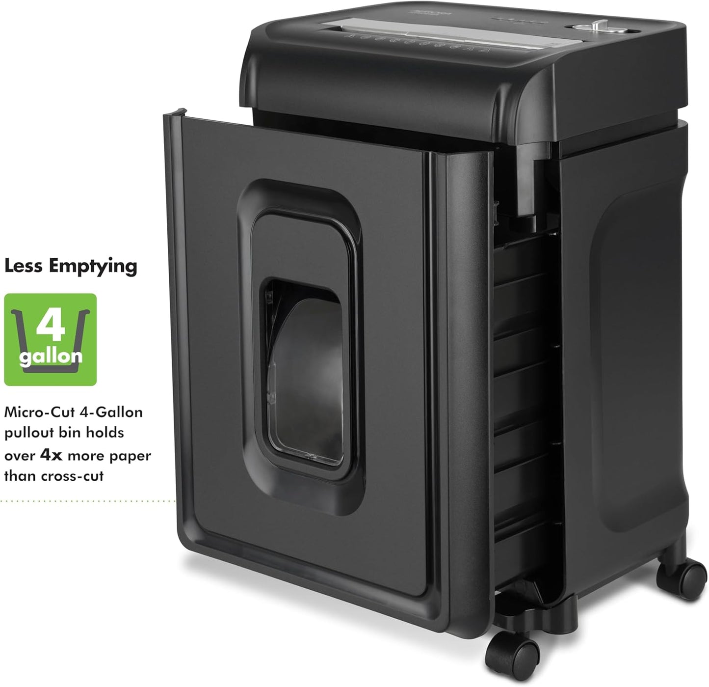 Aurora AU830MA High-Security 8-Sheet Micro-Cut Paper and Credit Card Shredder/ 20 Minutes/Security Level P-5