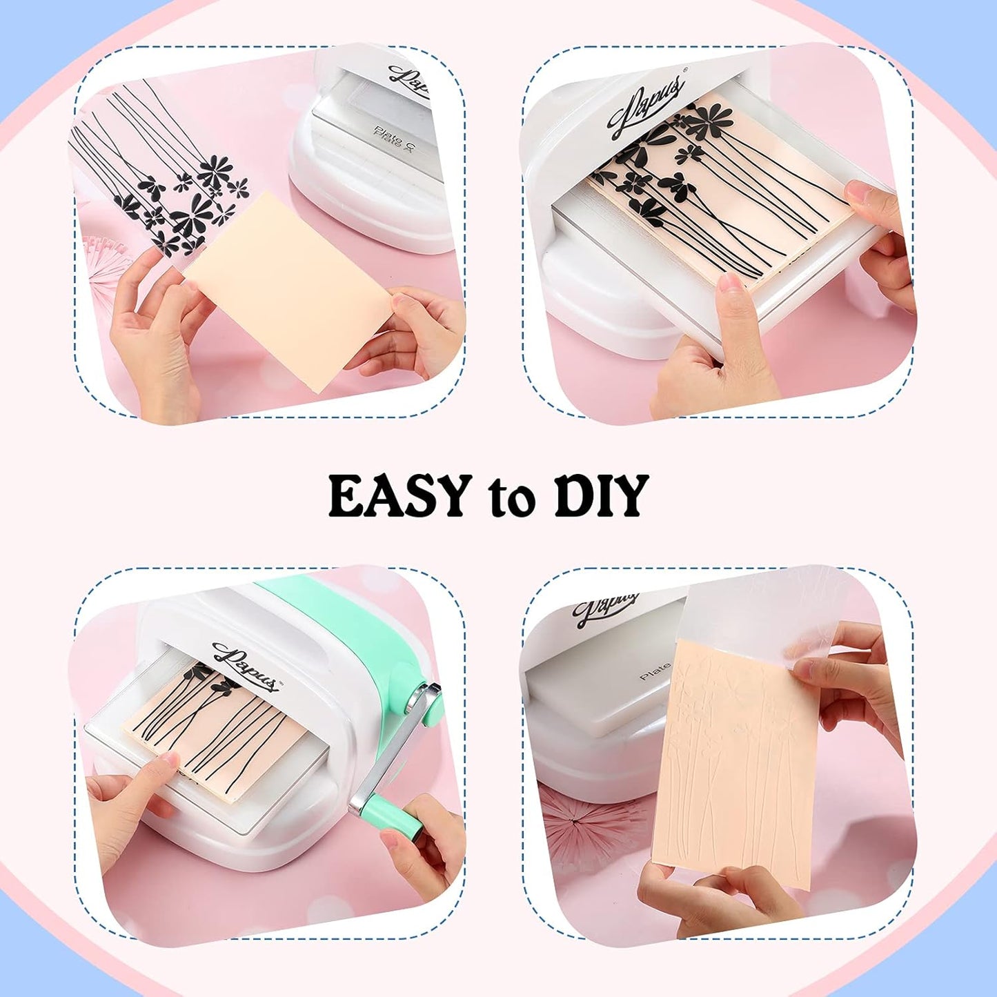 12 Pieces Embossing Folders DIY Craft Template Stencil Butterfly Star Embossing Templates Paper Card Decorating Mold Scrapbook Album Making Tool for Card Scrapbook DIY Craft, 11.7 x 3.9 Inch