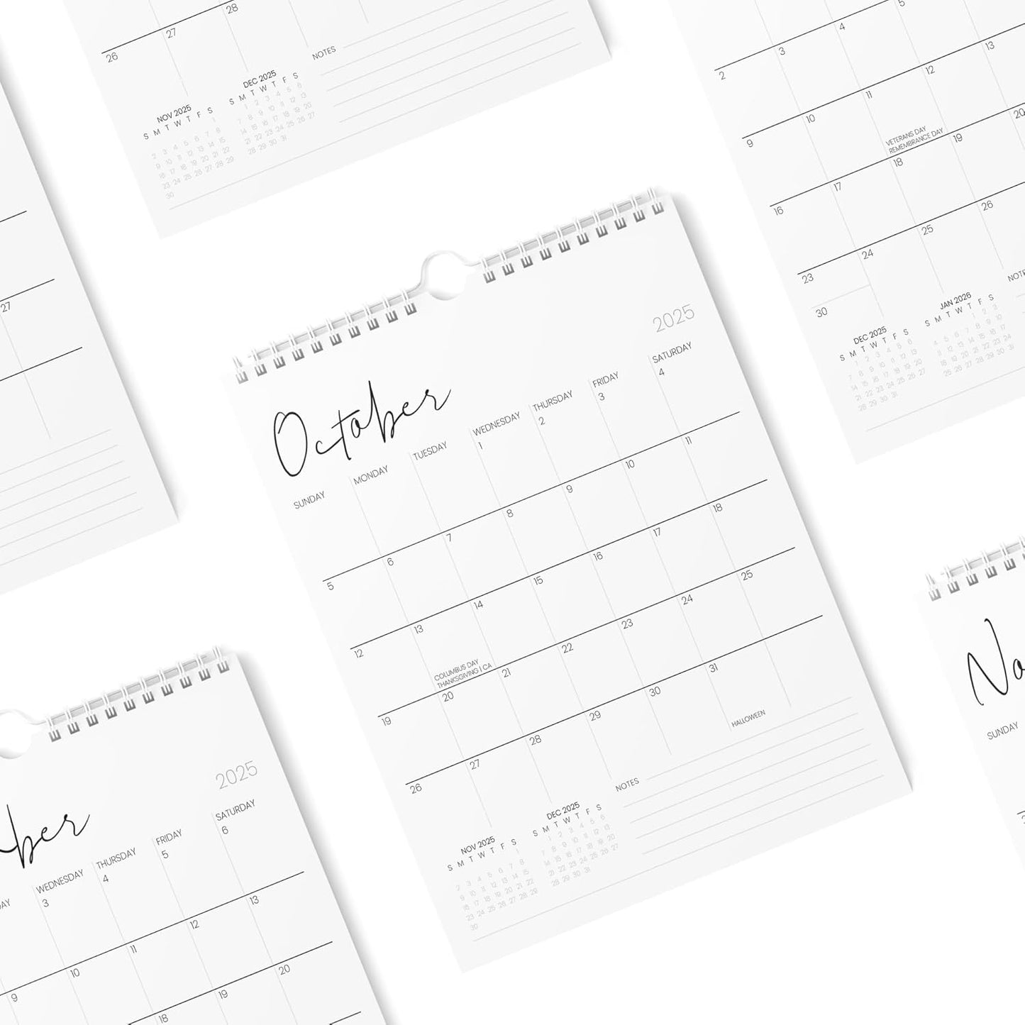 Karto Wall Calendar 2025-2026 - Vertical 8.5x11 inch July 2025 to December 2026 - Boost Your Productivity and Easy Planning with the Aesthetic Monthly Calendar - Cursive