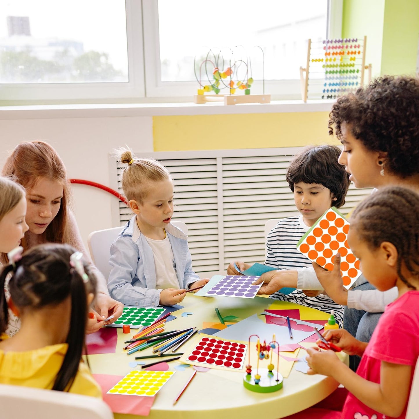 1 Inch Removable Color Code Dot Sticker Round Labels,Garage Sale Stickers Price Tags Label Blank Yard Sale Circle Dot Stickers Removable Writable Not Blurry (1050 Pack,Purple)