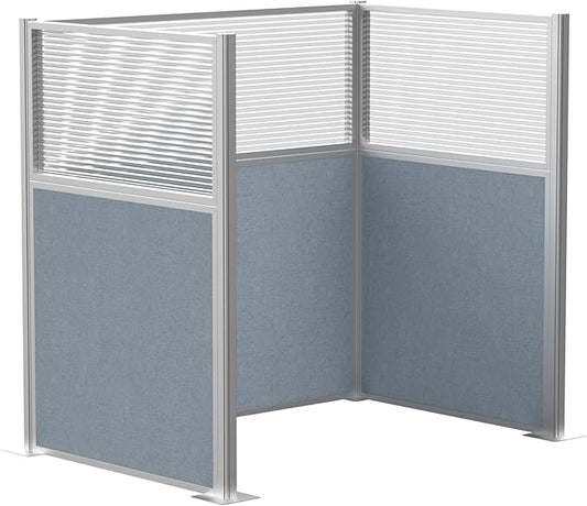 Versare Hush Panel Cubicle Kit | Workstation Partition Walls | Sound Dampening Cubicle Walls | Partitions for Desks