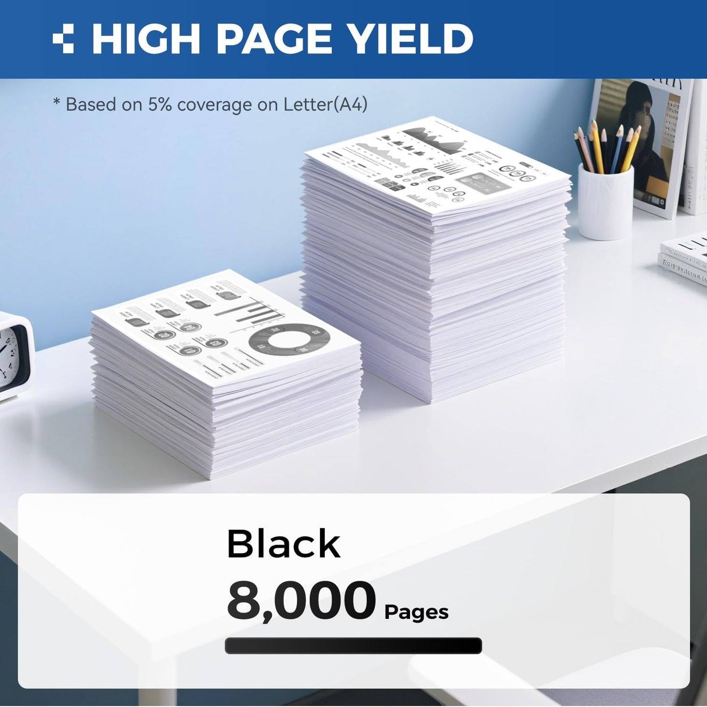 TN850 Black Toner Cartridge 2-Pack High Yield Compatible for Brother TN-850 850 Toner HL-L6200DW L6200DWT L5200DW L5100DN L6400DW MFC-L5800DW L5700DW L6700DW L6800DW DCP-L5600DN Printer Ink All-in-One