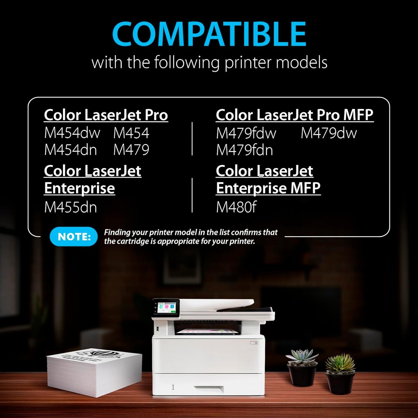Smart Ink Compatible 414A Toner Cartridge Replacement for HP 414 A with Built-in Chip (2 Black Pack) to use with Color Laserjet Pro MFP M479fdw M479fdn M479fdw M454dw M454dn