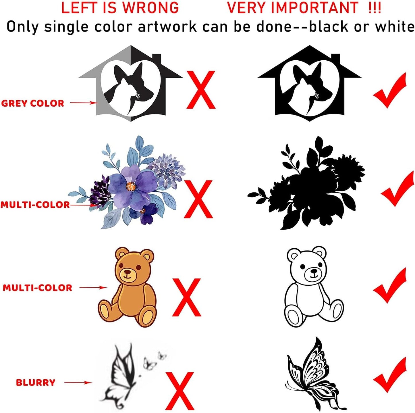 Custom Stamp - Personalized Logo/Address/Name Stamp Multiple Sizes Wooden Rubber Stamps