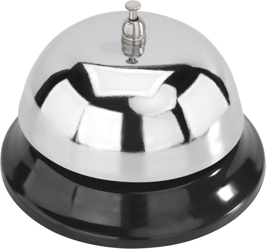 New Star Mirror Chrome Plated Table Bell Call Bell 4-inch