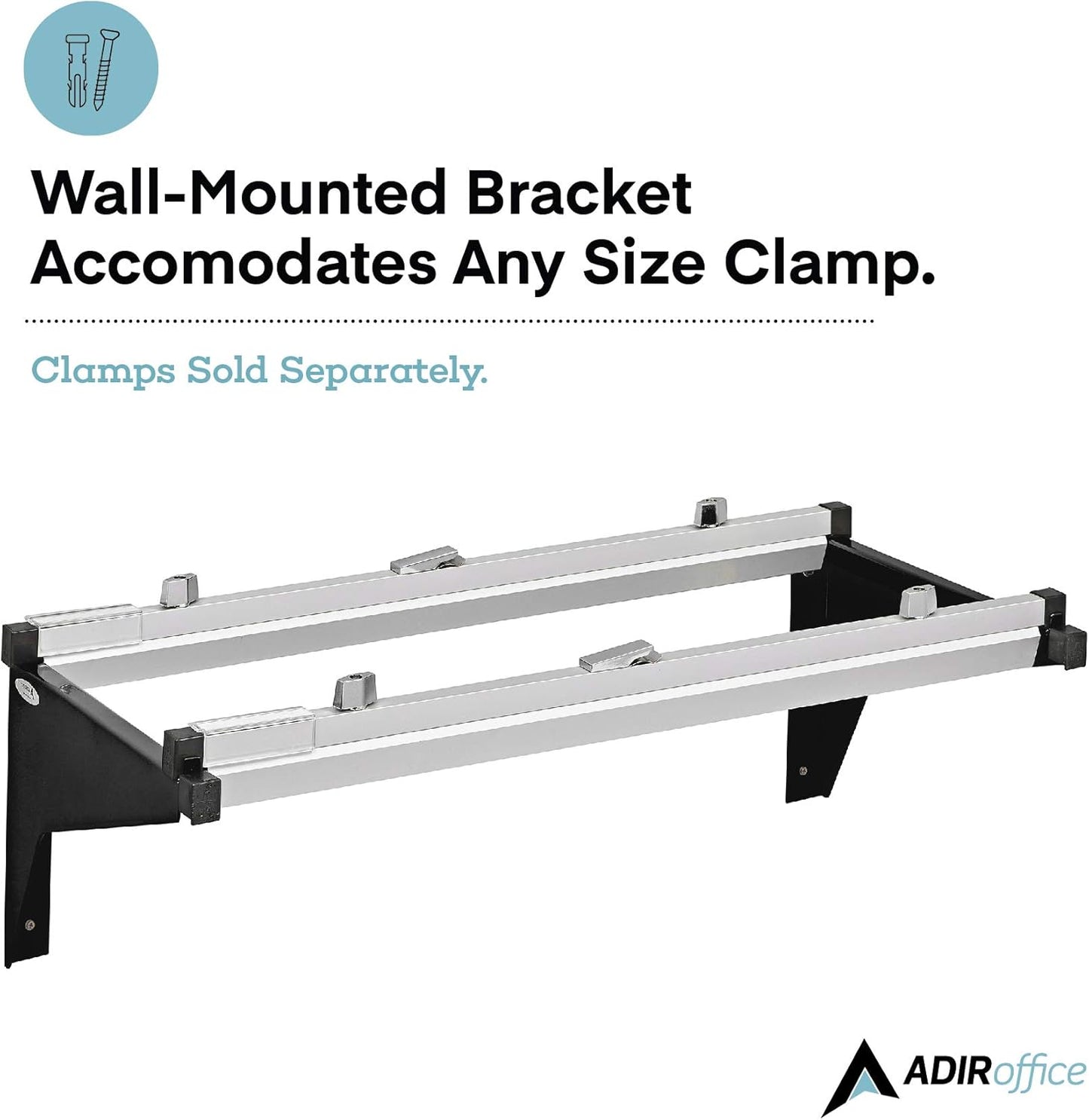 Adir Blueprint Wall Rack - Blueprint Plans Organizer and Construction Plan Holder - Poster Display and Map Rack for Office and Home (Without Blueprint Clamps)