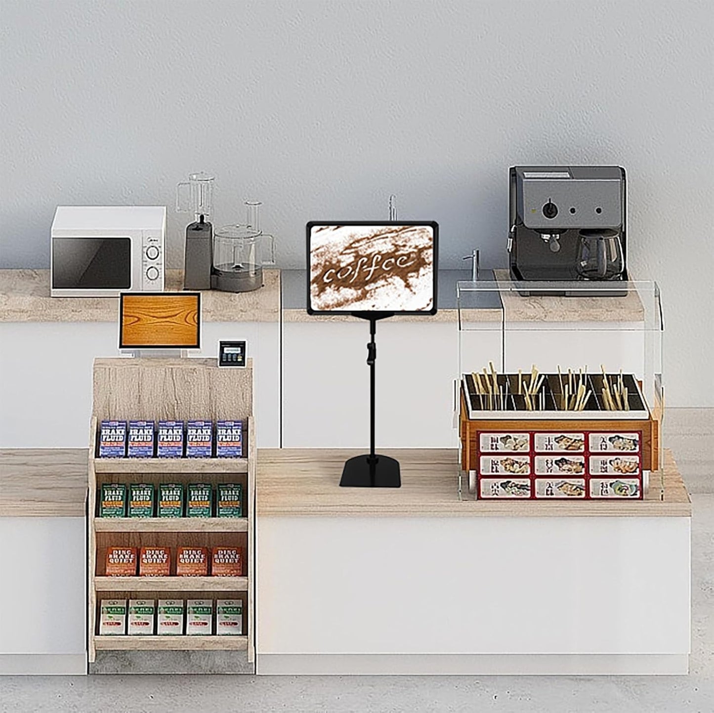 Sign Holder Stand 8.5 x 11,Sign Stand for Display,Adjustable Sign Holders For Table Top,Table Sign Holders,Suitable for indoor use (Black-10pcs)