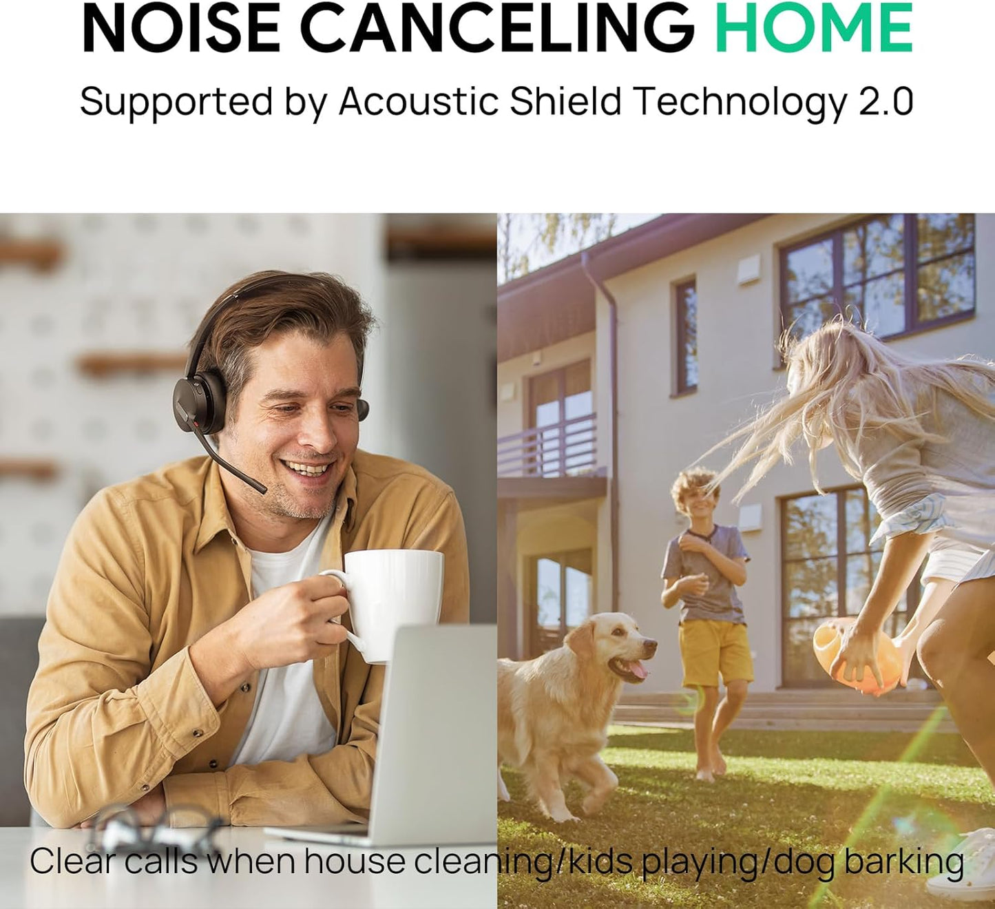 Yealink BH70 Mono Wireless Headset with Mic for Work, Bluetooth Headphone Teams Certified, up to 35h Talk Time, 91g Lightweight Comfort, USB-C to A