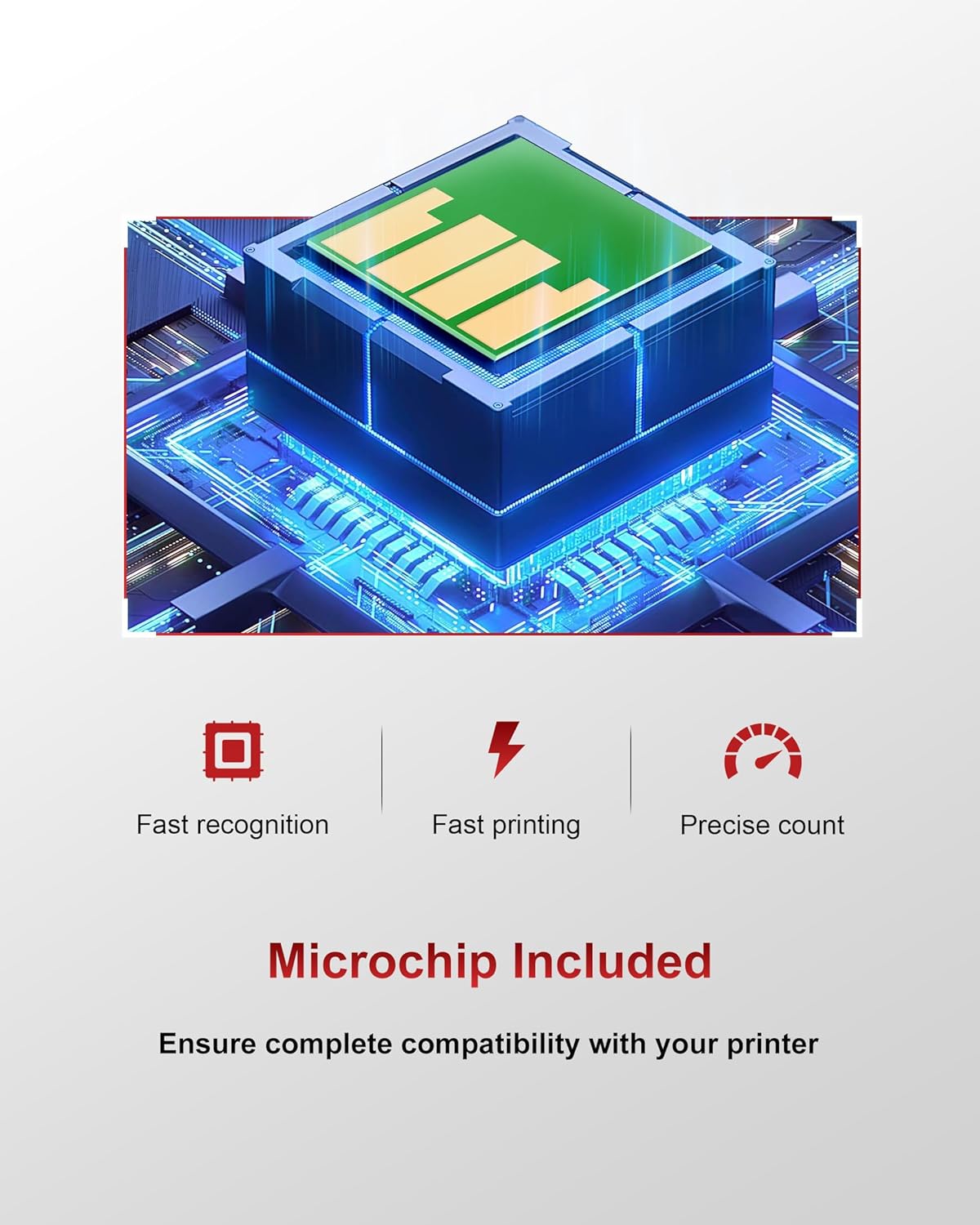 046 Toner Cartridge Replacement for Canon 046 Toner Cartridge Set for Canon 046H CRG-046 for Color ImageCLASS MF733Cdw MF731Cdw MF735Cdw Printer (4 Pack, Black Cyan Magenta Yellow)