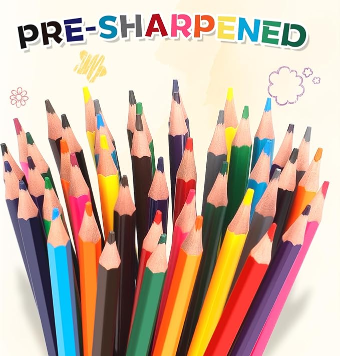 900 Count Colored Pencils Bulk, 12 Assorted Colors, 75 Packs Pre-sharpened Coloring Pencils Set for Kids and Adult, Teachers Essential Classroom Prizes, Back to School Supplies