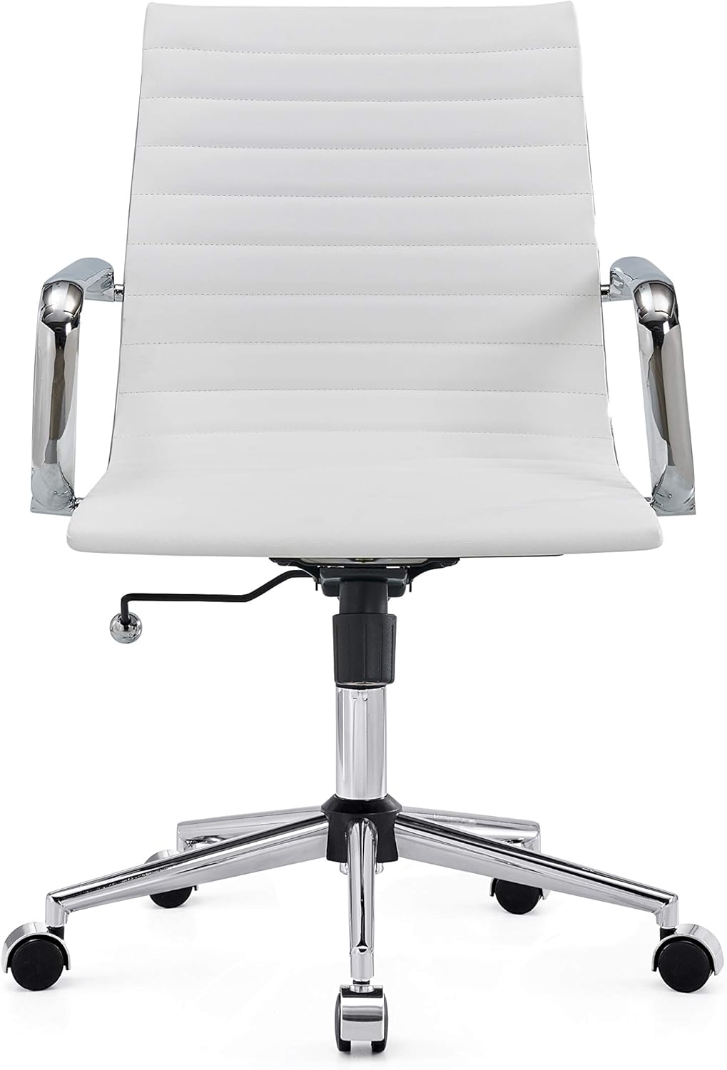 Chair, Desk Computer Chair ，with Armrests ，Ergonomic Office Chair for Home and Office, 17.32 x 22.83 x 35.43 inches, Multiple Colors (White)
