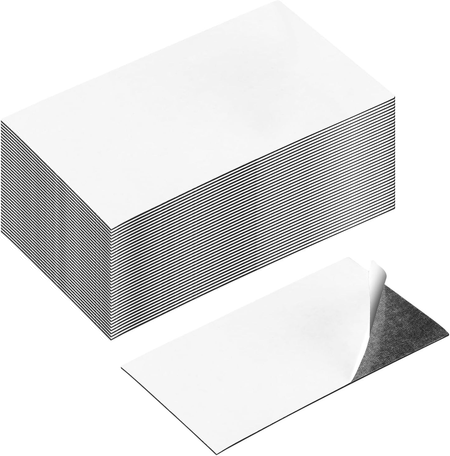 Magnetic Sheets with Adhesive Backing 2 x 3.5 Inch, 500 Packs Business Card Magnets Peel and Stick, Business Cards Customizable, Adhesive Magnetic Sheets, Custom Business Cards Personalized