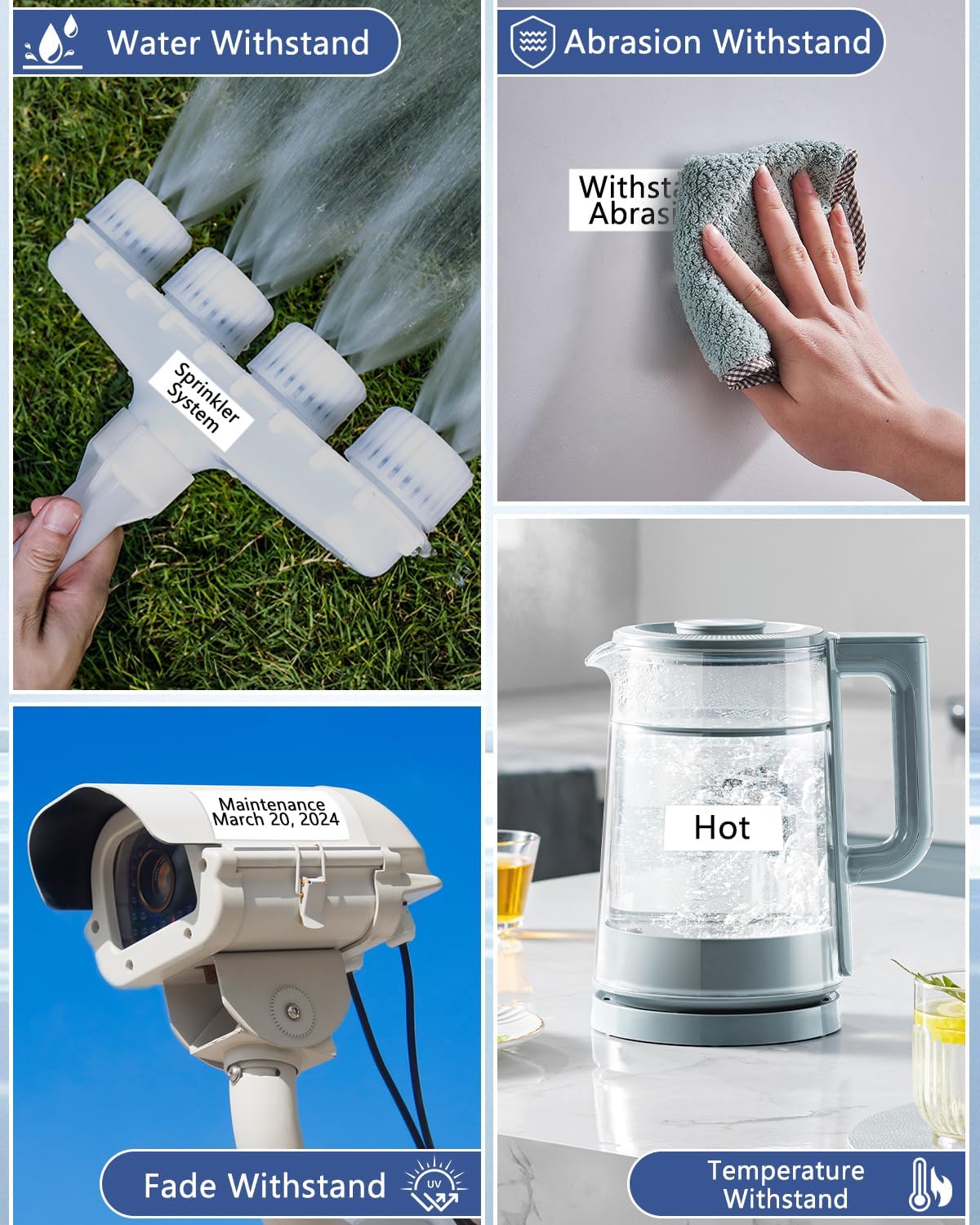 Cruxer 10 Pack Compatible for P-Touch TZe-241 TZe241 18mm 3/4" 0.7" Label Tape Black on White Tape Replacement for Ptouch PTD400AD D450 D600 PTP700 P750W PTH500LI PT1810 1880C 2730 2030 Label Maker