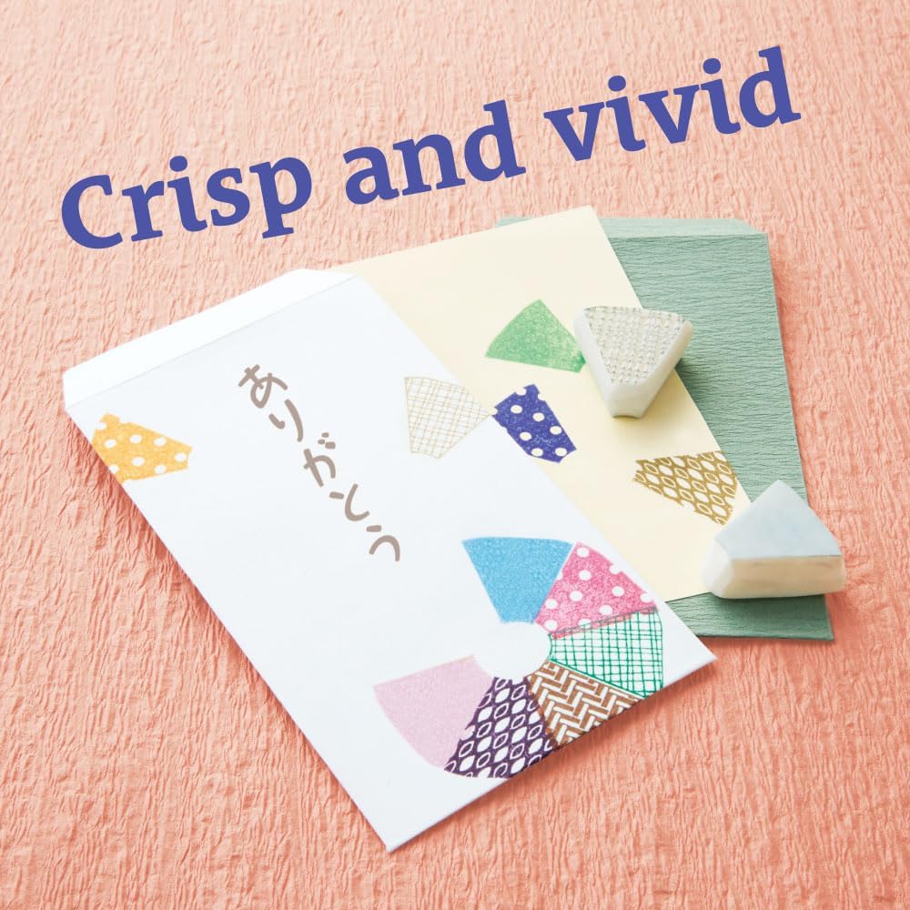 IROMOYO Stamp PAD, Traditional Japanese Ink Colour, Oil-Based Ink pad - Dark Blue