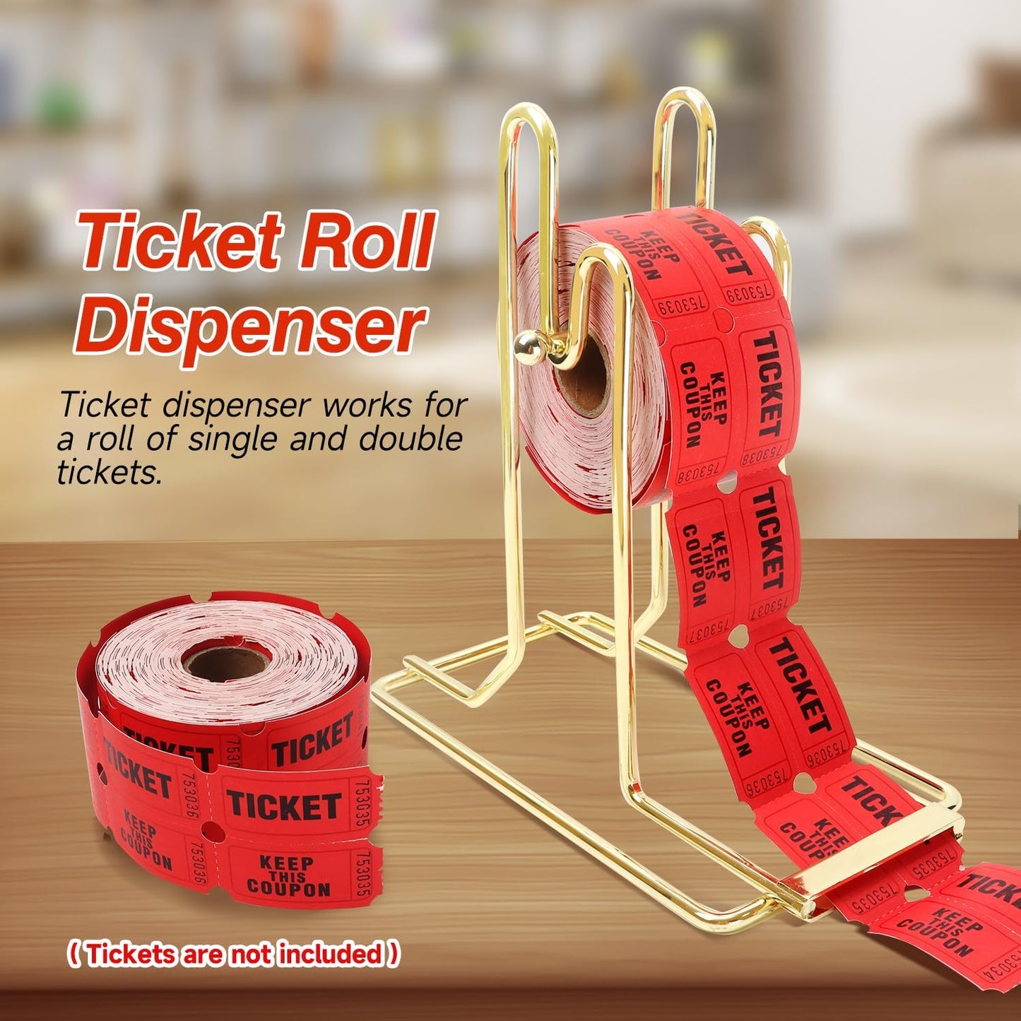GSE Games & Sports Expert Raffle Ticket Dispenser, Raffle Tickets Roll Tumbler for Single or Double Roll Raffle Tickets, Lotteries, Sweepstakes, Charity Auctions (2-Pack)