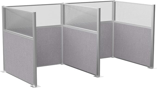 Versare Hush Panel Cubicle Kit | Workstation Partition Walls | Sound Dampening Cubicle Walls | Partitions for Desks