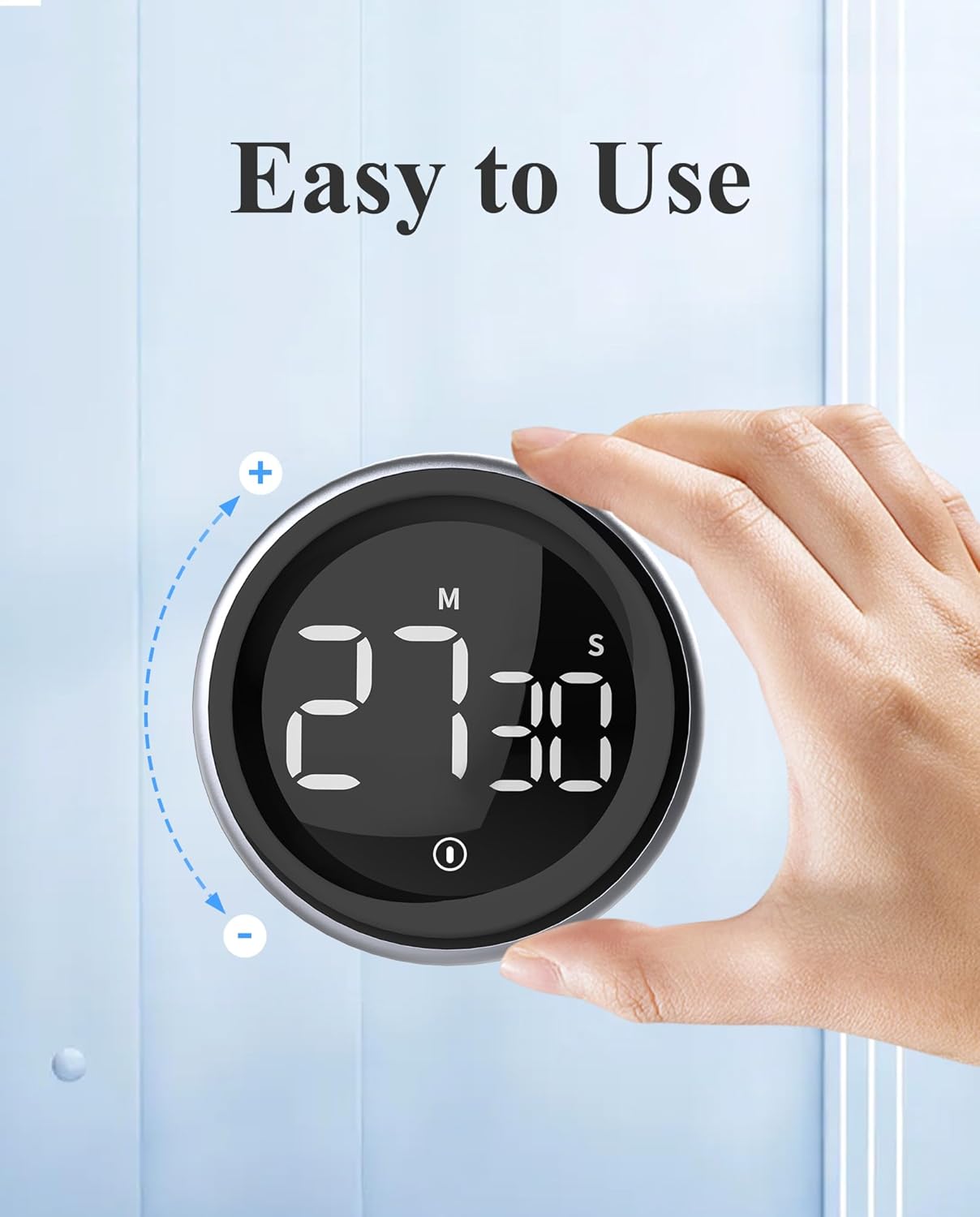 Wisebee Digital Kitchen Timer, Visual| Countdown| Count Up| Loud Alarm| Magnetic| Productivity for Cooking, Food, Baking, Classroom, Fitness, Studying, Teaching (No Batteries Included)