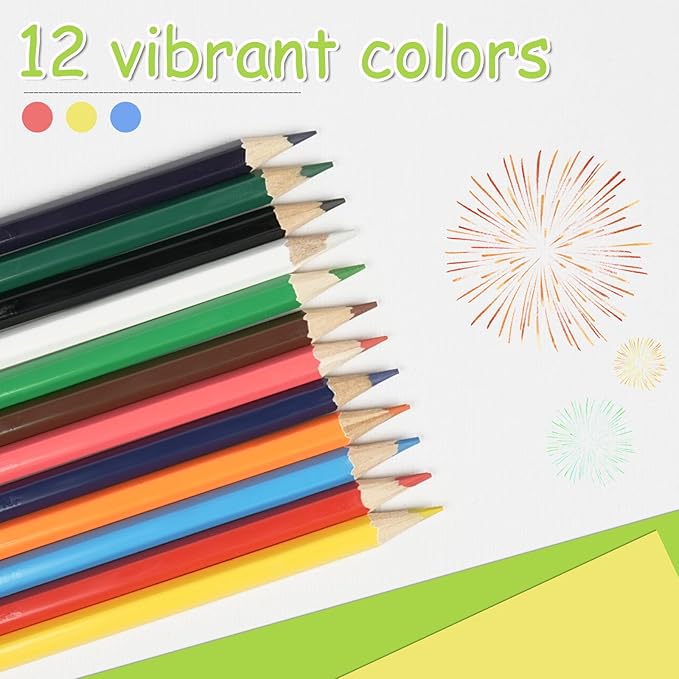 S & E TEACHER'S EDITION Colored Pencils Bulk 12 Assorted Colors Coloring Pencils Set for Kids Adults Drawing for Sketch, Back to school, Woodcase Lead Pencils Arts 240 Count