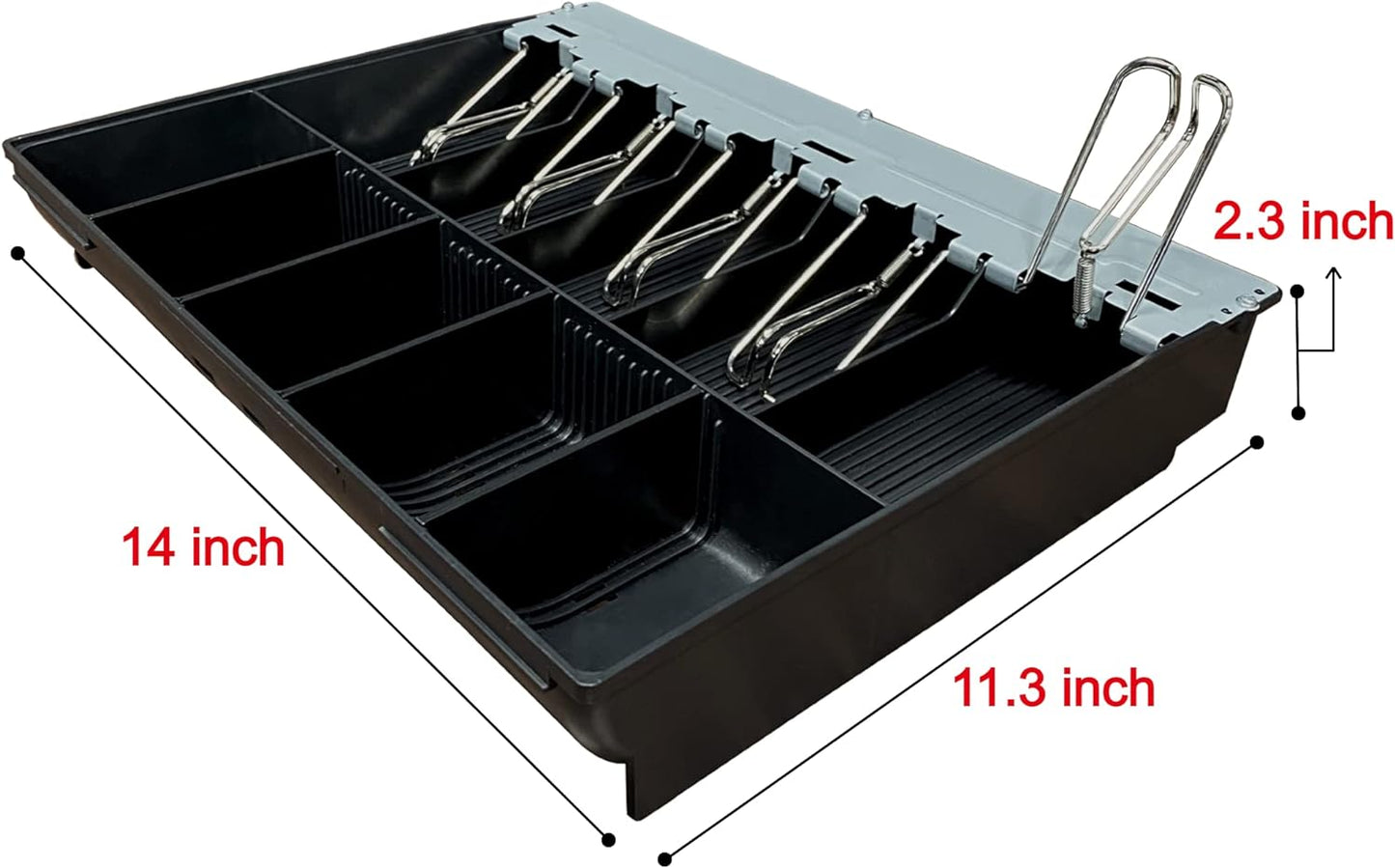 HK SYSTEMS SAM4S Cash Drawer Insert Money Tray Metal wire gripper 57, 5 Bills and 5 Coins, Compatible with Sam4s ER-5200, ER-5240, ER-5215, ER-900 Series, HK-7200 HK-7240, HK-7215 Series