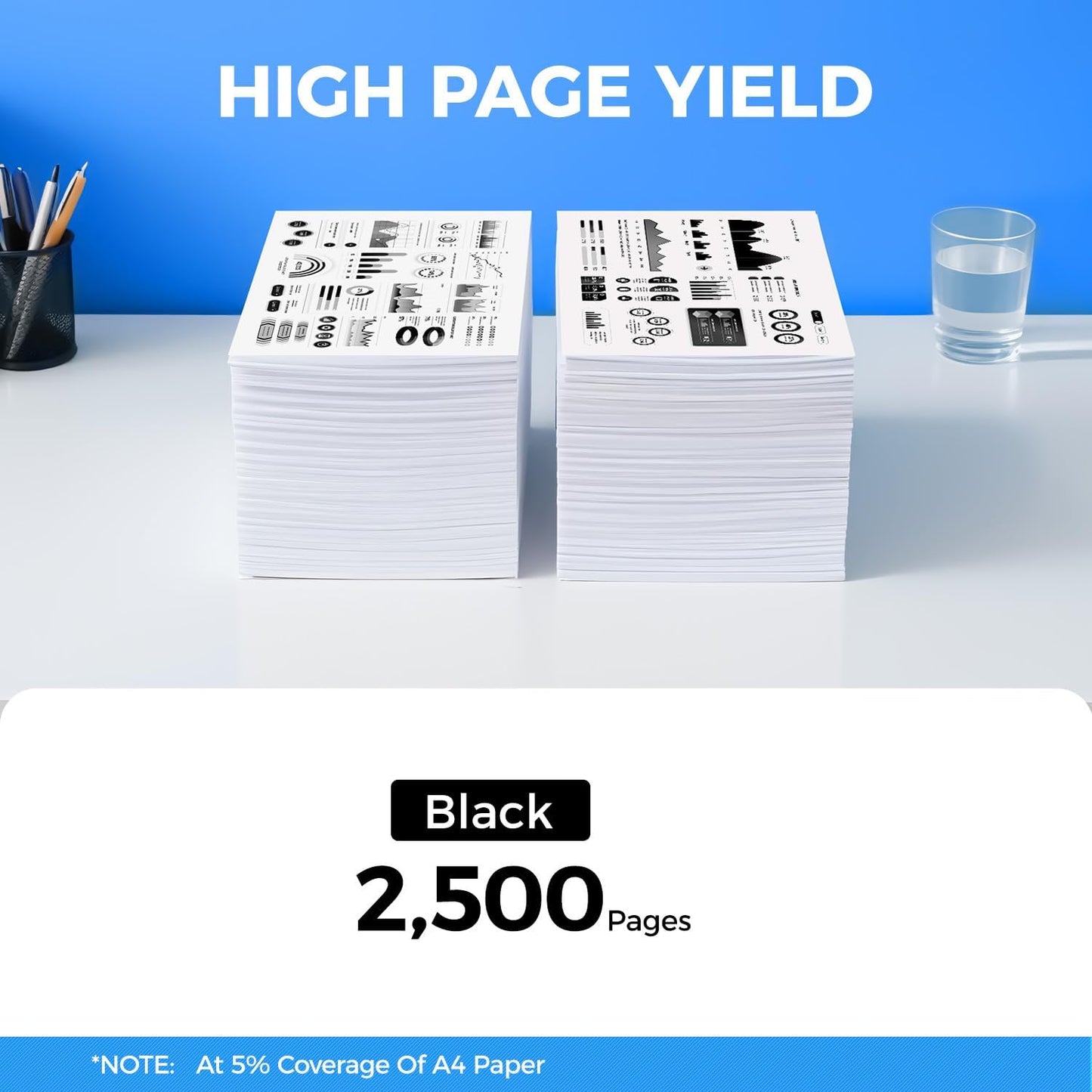 KingKJ B1260 B1265 Black Toner Cartridge 2-Pack High-Yield Replacement for Dell 1260 1265 331-7328 Toner Compatible for Dell B1260 B1260DN B1265DN B1265DFW B1265DNF Laser Printer Ink All-in-One Copier