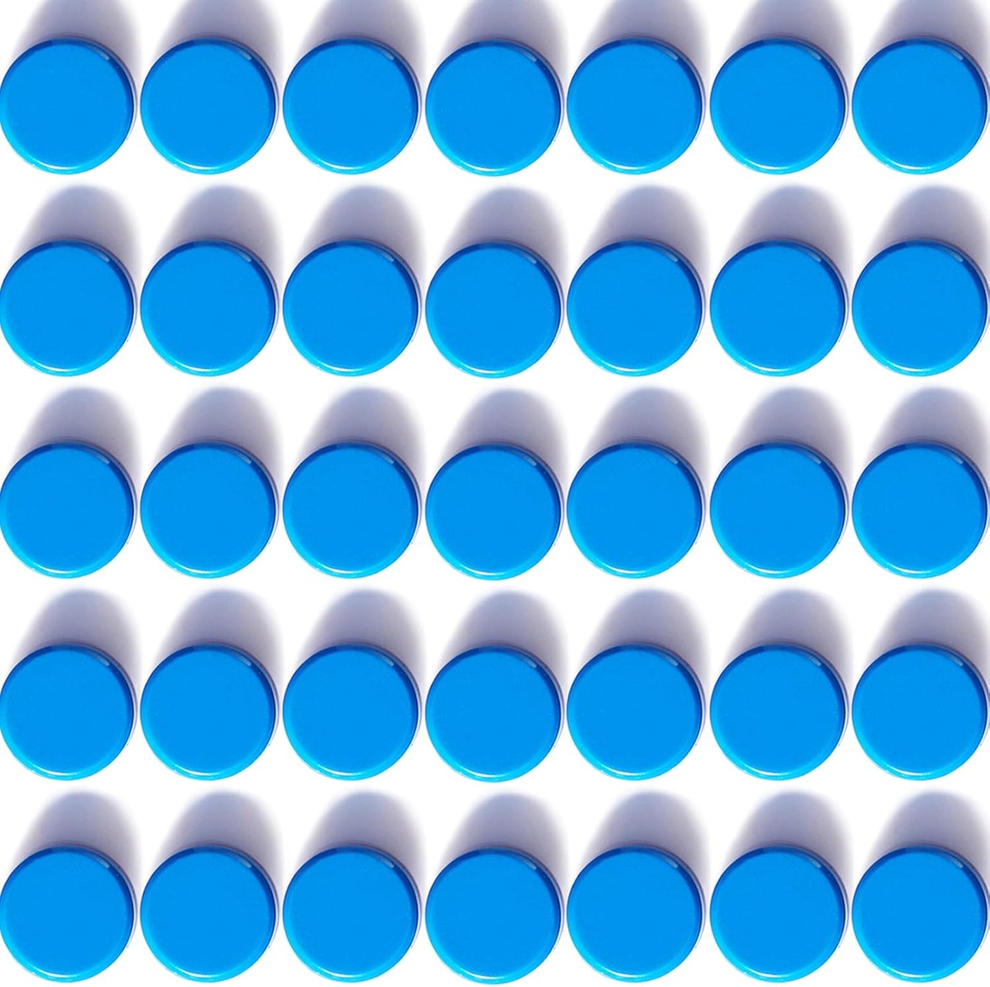 ZDZBLX Fridge Magnets Refrigerator Magnets, 40 Pcs Magnet Strong Magnets Small Magnets for Whiteboard, Heavy Duty Magnets Mini Magnets Cute Magnets Round Magnets for Fridge,Locker,Kitchen,Office, Blue