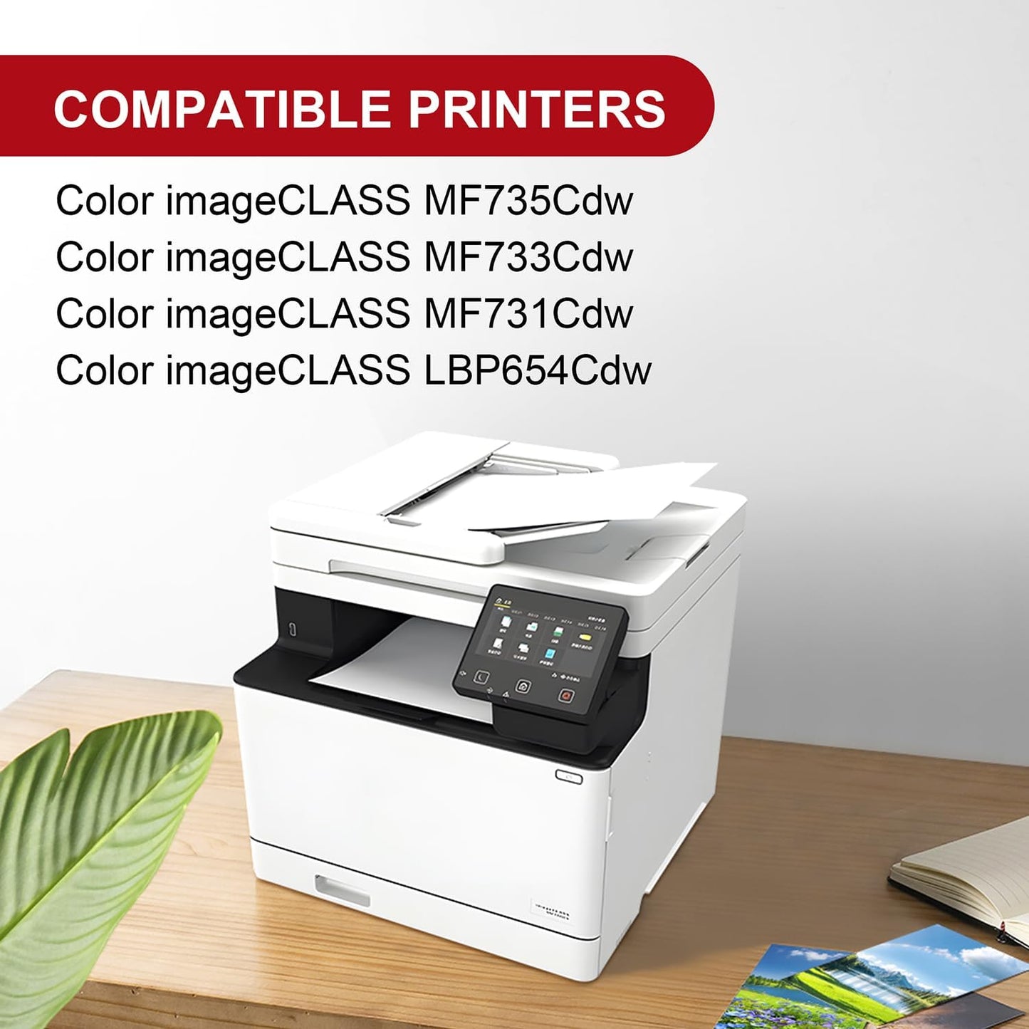 046H Black Toner Cartridge Compatible with Canon 046H 046 Toner Cartridge Set, Works with Color ImageCLASS MF733Cdw MF731Cdw MF735Cdw LBP654Cdw Laser Printers (2 Pack, Black)