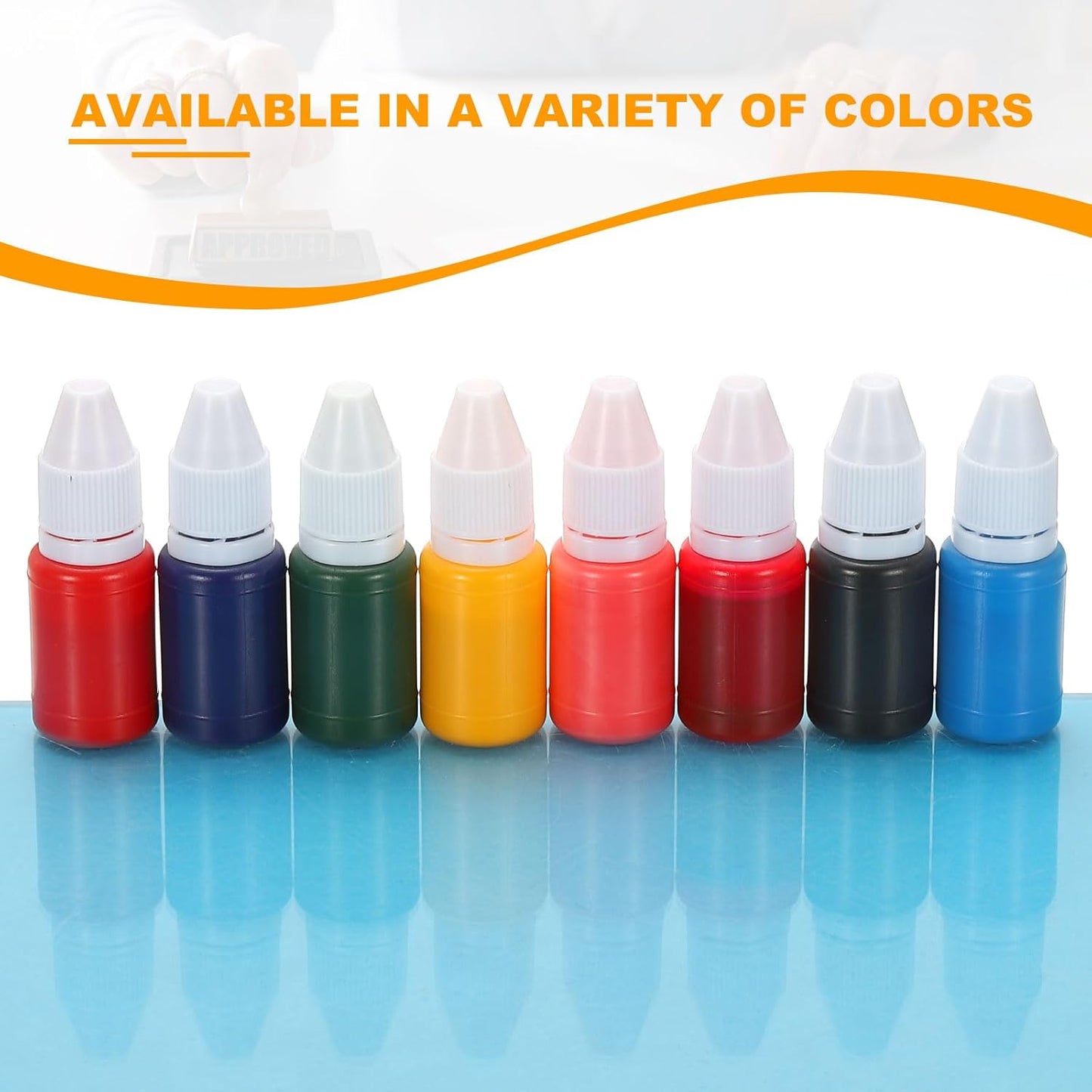 PATIKIL 0.33oz Refill Ink for Stamps and Ink Pads, 12Pcs 10ml Stamp Pad Ink Refill for Office Stamp Self Inking Stamp Date Stamp Scrapbooking, Gray