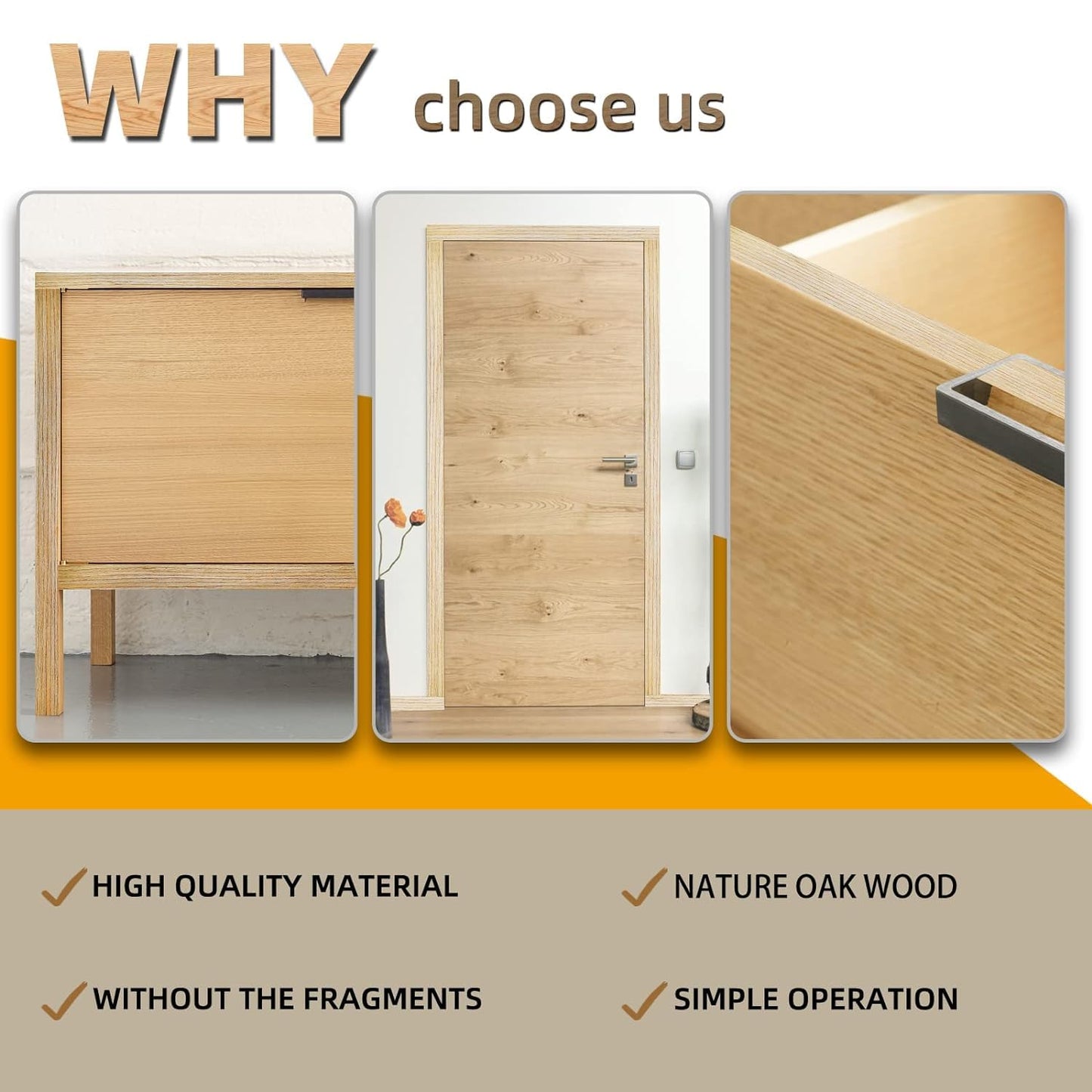 GSCIT Club Oak Edge Banding, 3/4 inch x 25ft roll of Veneer Edge Banding Preglued Flexible, Real Wood Tape Banding