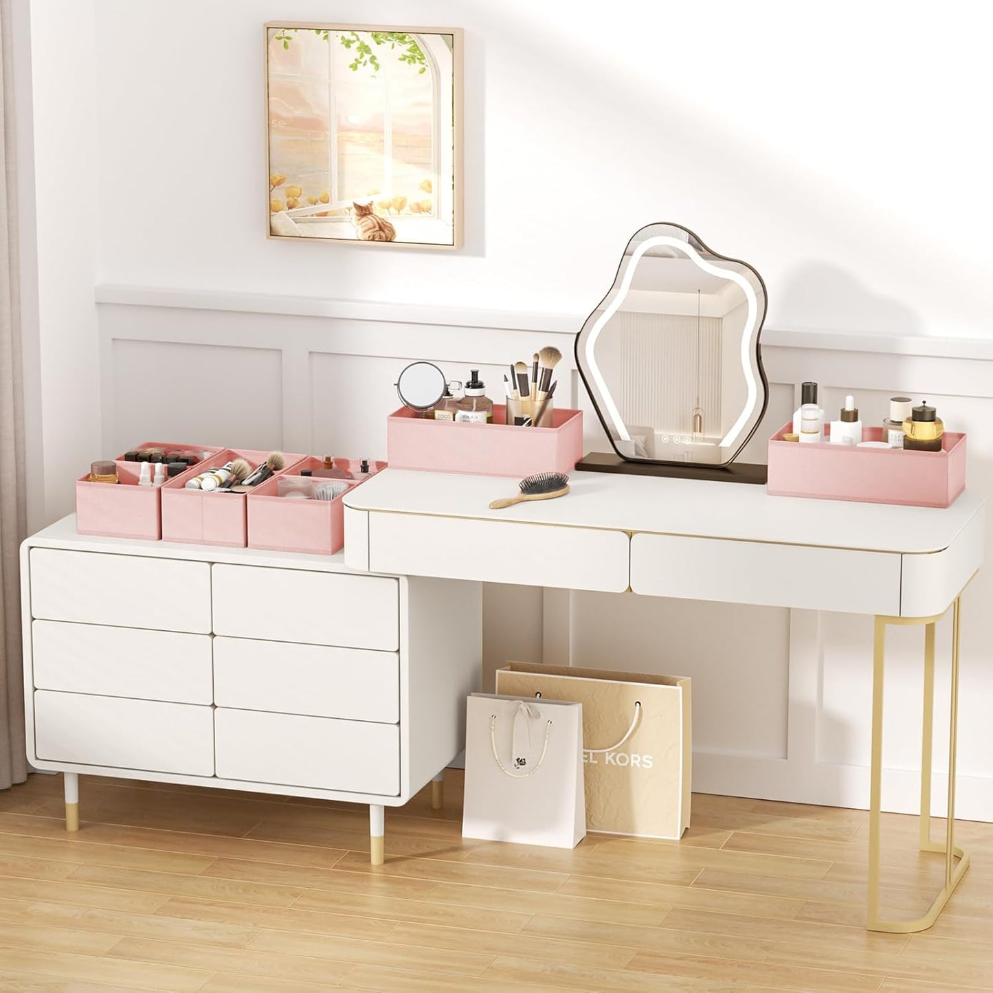 DIMJ Drawer Organizer Clothes Storage - 24 Pack Baby Dresser Organizer for Nursery, Small Fabric Closet Drawer Organizer Bins for Underwears Socks, Foldable Storage Dividers Organization for Bedroom