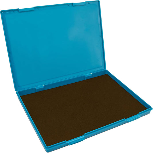 MaxMark Extra Large Brown Ink Stamp Pad - 8.25" x 11.5" - Industrial Felt Pad - Brown Color