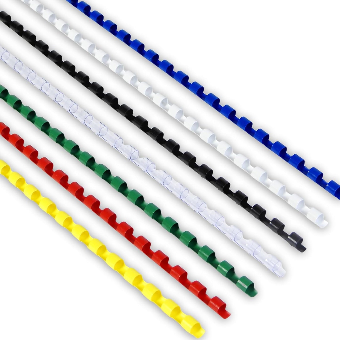 Rayson CR-8-100-M Plastic Binding Combs 5/16in. 21-Ring, 40-Sheet Capacity, Colorful Comb Binding Spines, Max. Binding A4 Size Paper (8.3"×11.7"), Box of 100