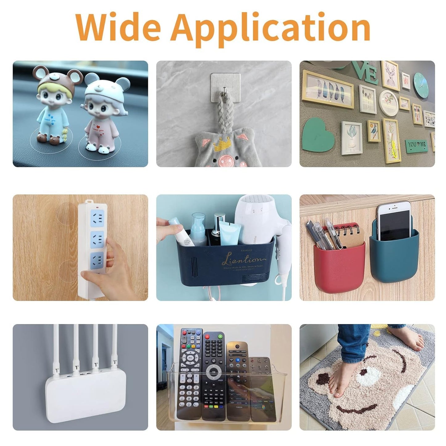 80PCS Heavy Duty Double Sided Adhesive Mounting Circle Tape- Waterproof,Strong Adhesion,Clear, High Strength,No Residue Removability for Hanging,Wall Mounting, Home Decor,Adhesive for Shower