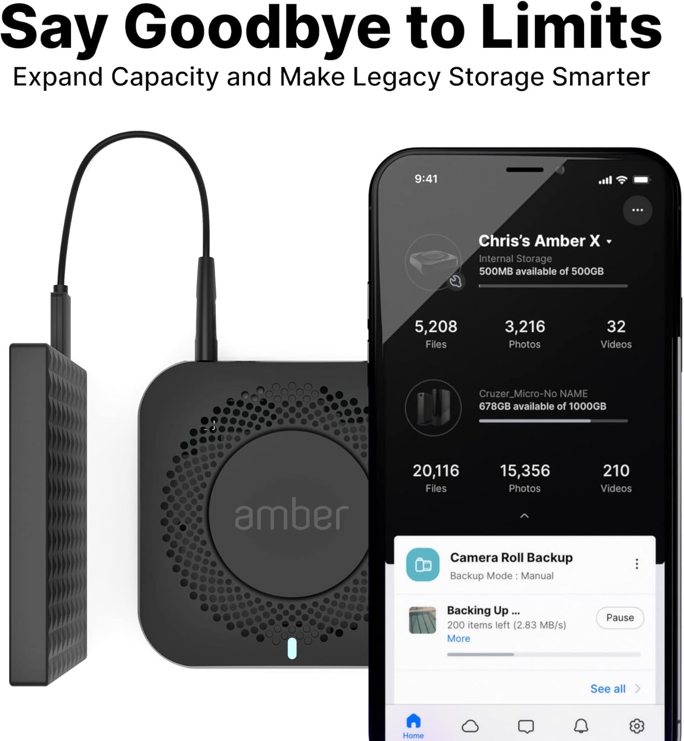 Smart Personal Cloud Storage Device Data and Media Files, Built-in 1TB High-Speed SSD with USB Storage, Plex and Home Assistant/iOS/Android/Windows/Mac Compatible