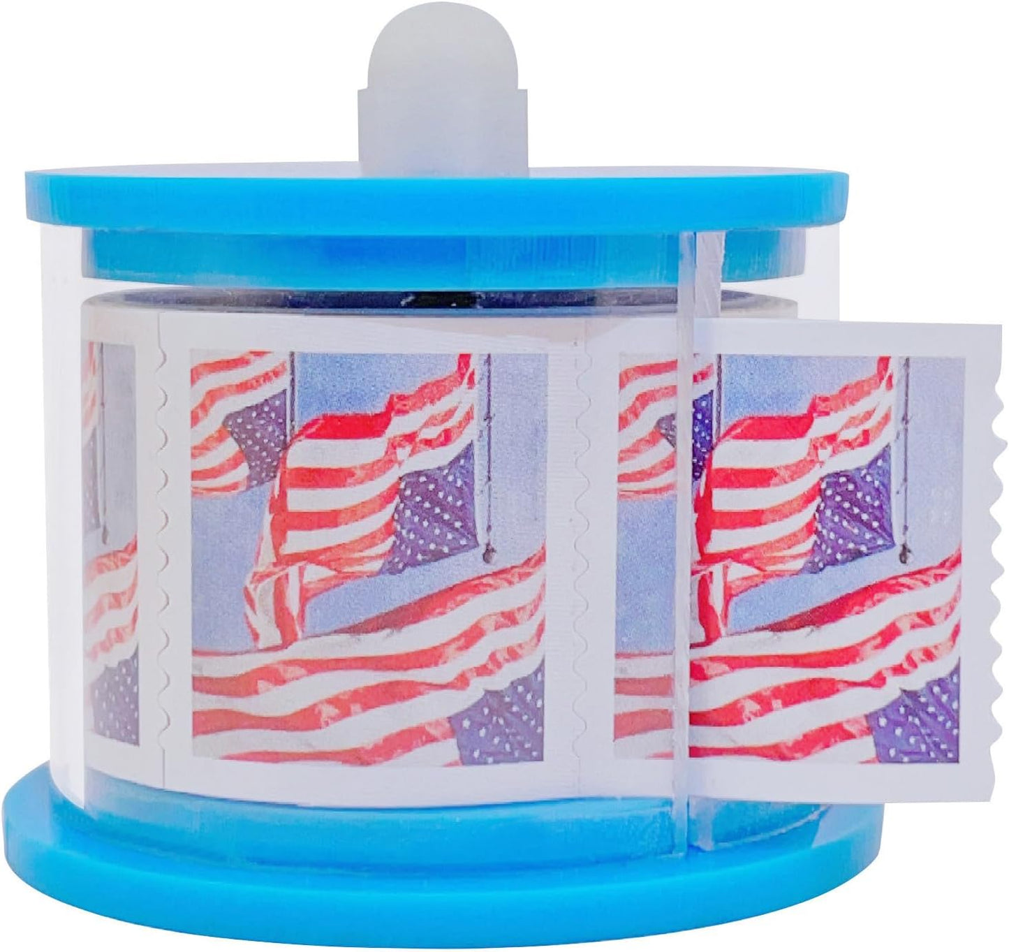 Postage Stamp Dispenser Stamp Roll Dispenser Stamp Holder -Blue
