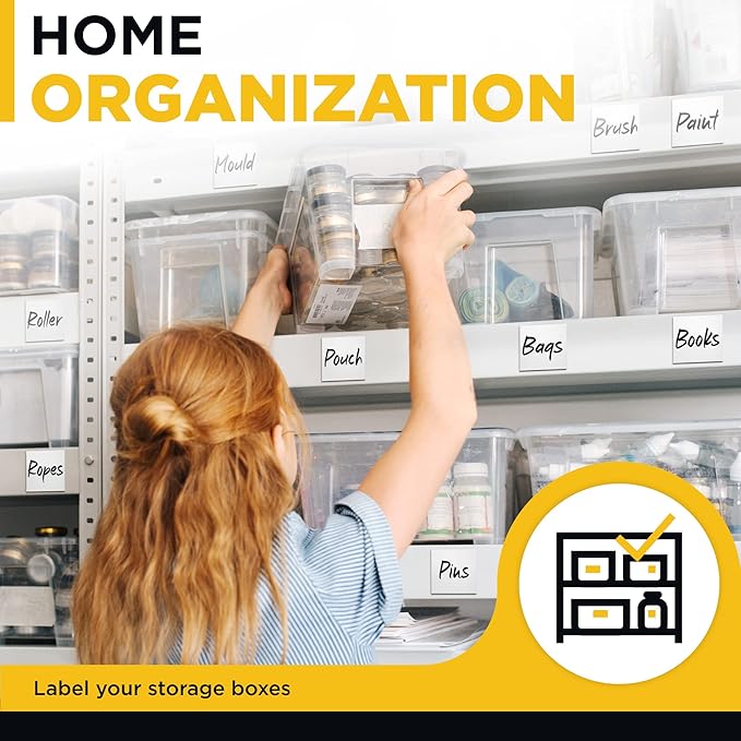 Dry Erase Magnetic Labels - Reusable Sticky Notes - Magnetic Notepads for Refrigerator - Dry Erase Magnetic Sheets - Blank Magnet Stickers to Write On - Magnets for Whiteboard Classroom Fridge