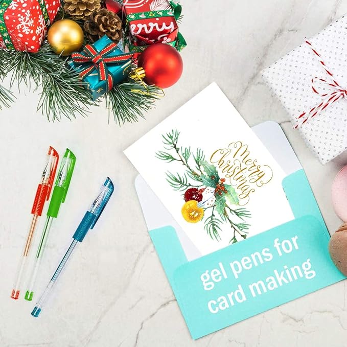 Glitter Gel Pens, 100 Color Glitter Pen Set for Making Cards, 30% More Ink Neon Glitter Gel Marker for Adult Coloring Books, Journaling Crafting Doodling Drawing