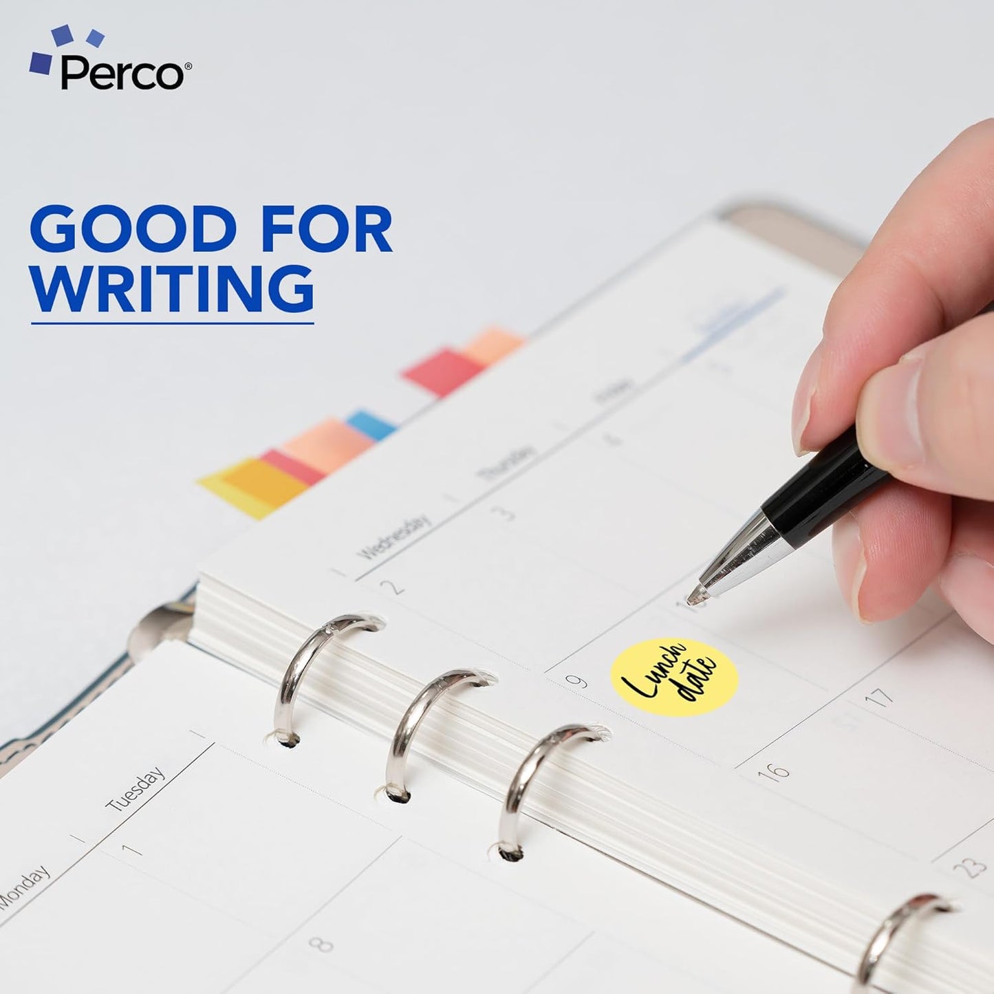 Perco Metallic Gold 1-Inch Perforated Circle Dot Sticker Labels — 10 Rolls, 10,000 Round Stickers — with Permanent Adhesive for Awards, Invitations, Events, Gift Packaging, Crafting — Made in USA