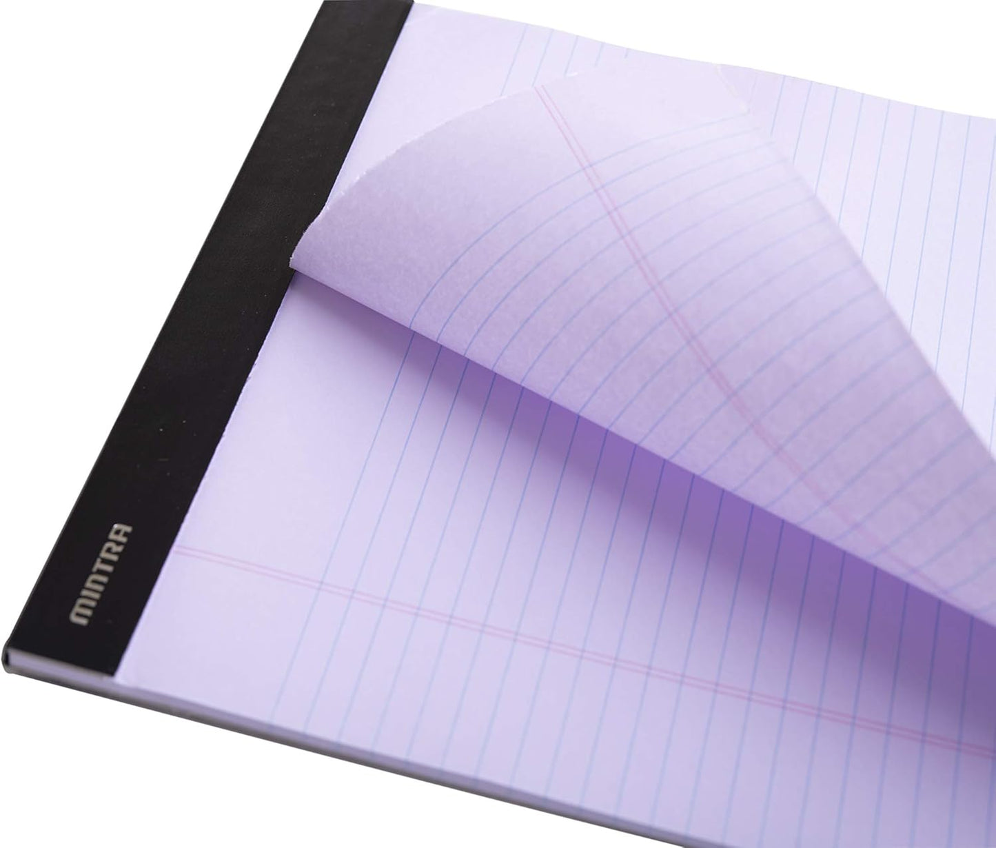 Mintra Office Legal Pads - ((BASIC PASTEL 6pk, 5in X 8in, NARROW RULED)) - 50 Sheets per Notepad, Micro perforated Writing Pad, Notebook Paper for School, College, Office, Professional