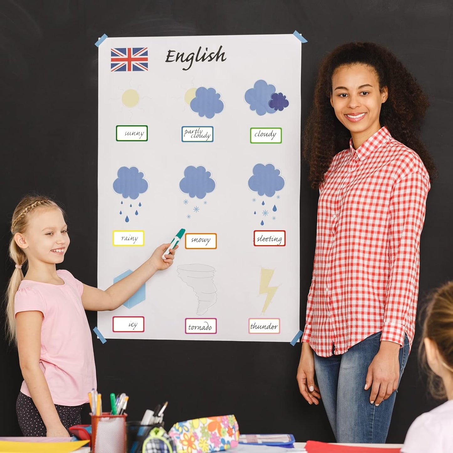 60PCS Magnetic Dry Erase Labels, 2"x1" Blank Write-On Name Tags, Color-Coded Magnet Label Stickers for Whiteboard, Locker, Fridge, Classroom, Reusable Writable Name Plates