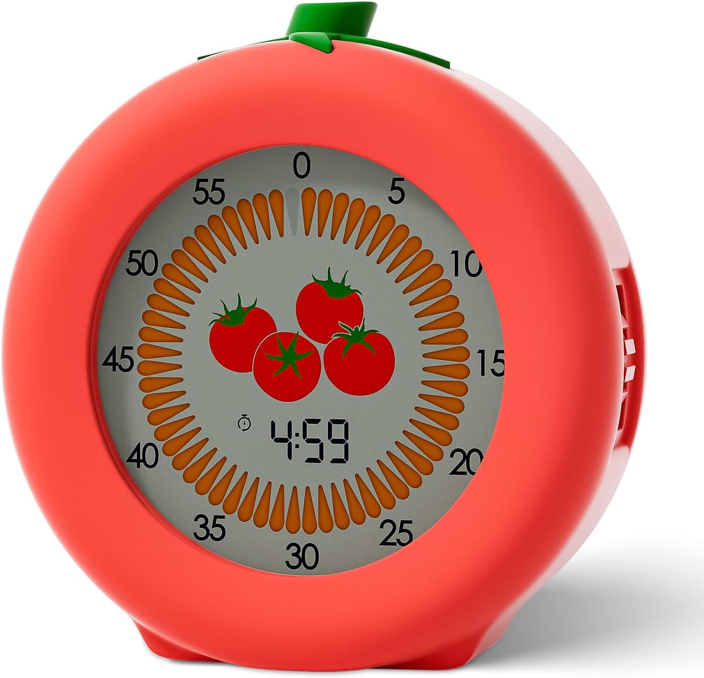 Digital Visual Timer for Kids with Protective Case, Tomato Theme 299 Minute Pomodoro Timer for Classroom Office Kitchen, Time Management Tools for ADHD Children