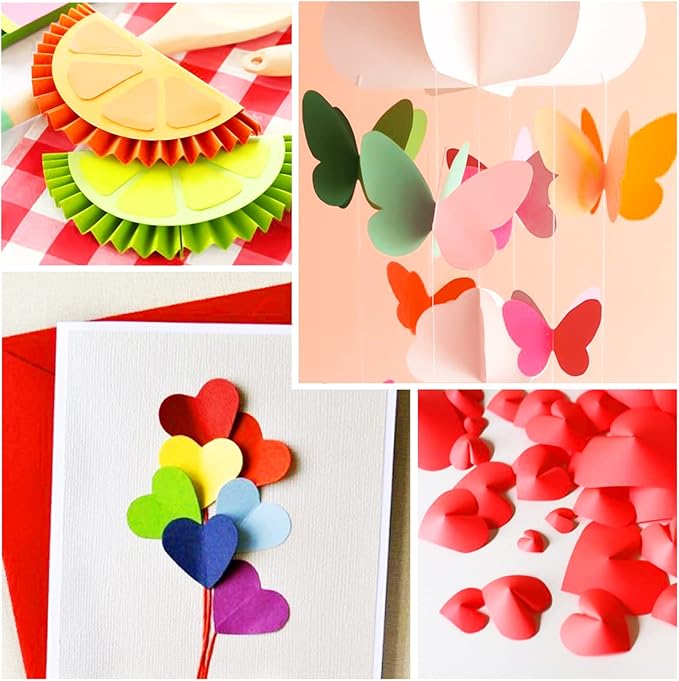 60 sheets Color Cardstock, 28 Assorted Colors 250 gsm A4 Size, Double Sided Printed Cardstock Paper, Premium Thick Card Stock for Card Making, Craft, Scrapbooking, Party Decors