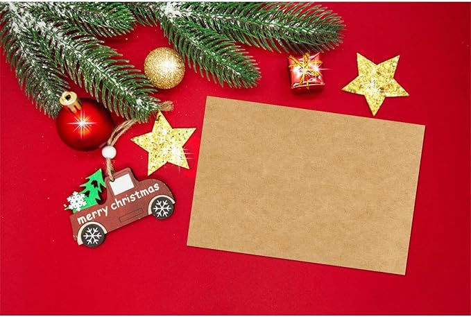 4x6 Blank Kraft Cardstock (Set of 100) - Card Stock for Printer Postcards, Photo Paper Invitations, Greeting, Note, Thank You, Index Cards - Plain for Writing, DIY Making, Stamping, Printing, Art