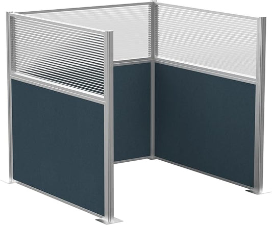 Versare Hush Panel Cubicle Kit | Workstation Partition Walls | Sound Dampening Cubicle Walls | Partitions for Desks