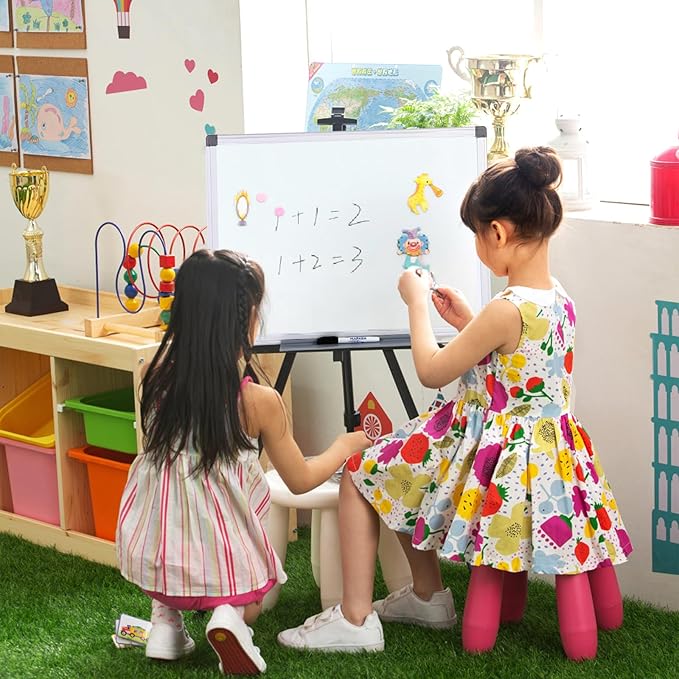 S SWANCROWN Magnetic Whiteboard 18 x 24 Inch Dry Erase Board Wall Mounted White Board for Meeting/Planning/Displaying