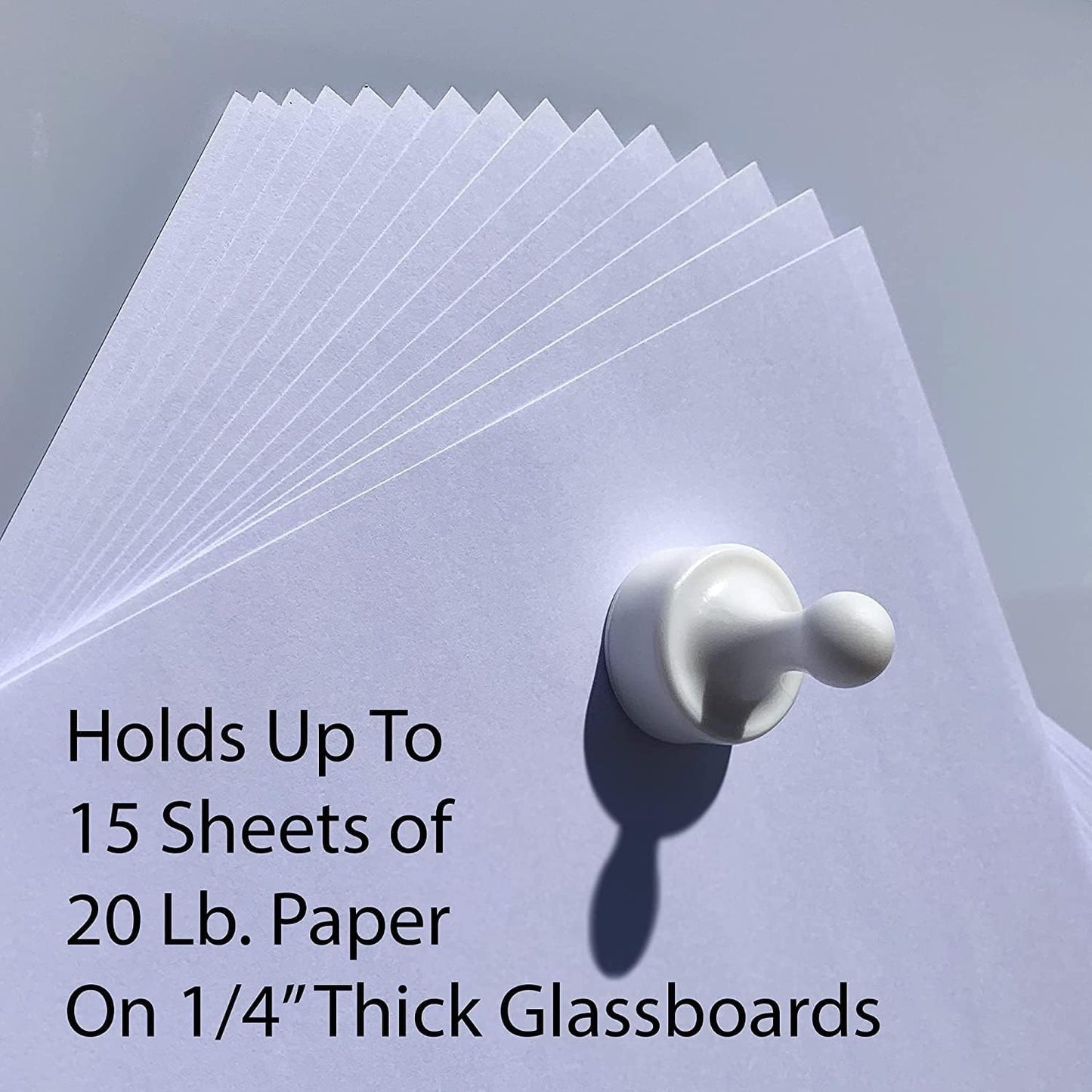 GLASSBOARD STUDIO Powerful Neodymium Magnets, Pawn-Shaped - Strong Fridge/Refrigerator and Whiteboard Magnet, Ideal for Office, Kitchen, Crafts - Rare Earth, Heavy Duty (3, Summer Mint)